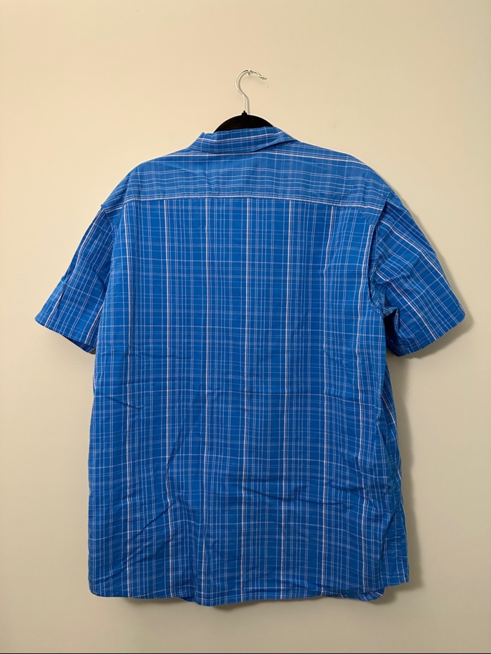 Columbia PFG Bahama II Plaid Short-Sleeve Sport Shirt Blue Size XL - Picture 3 of 8